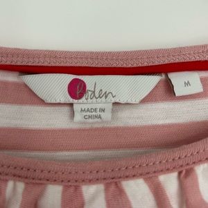 Boden size M pink/white top